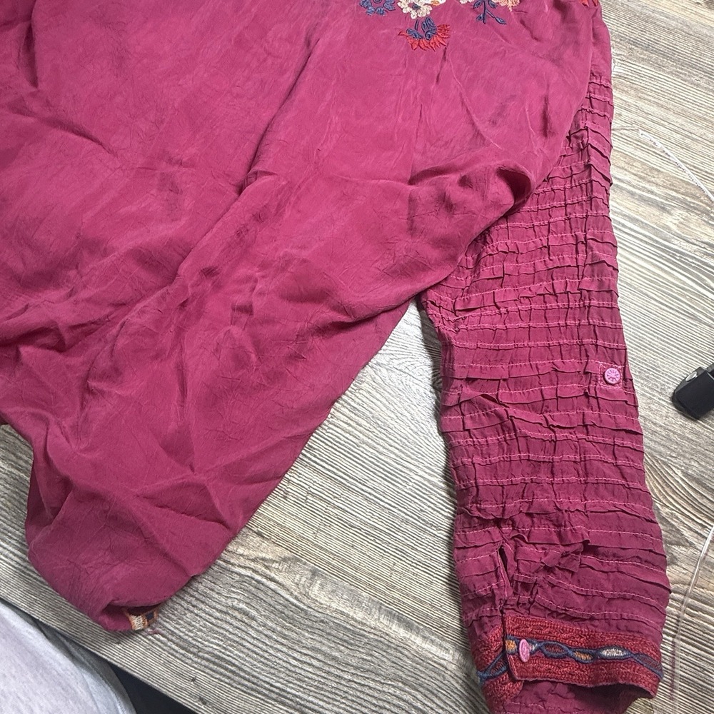 Stunning Johnny Was XL Aubrette Embroidered Top Boho Flowy‎ - Picture 8 of 9